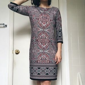 Paisley shift dress